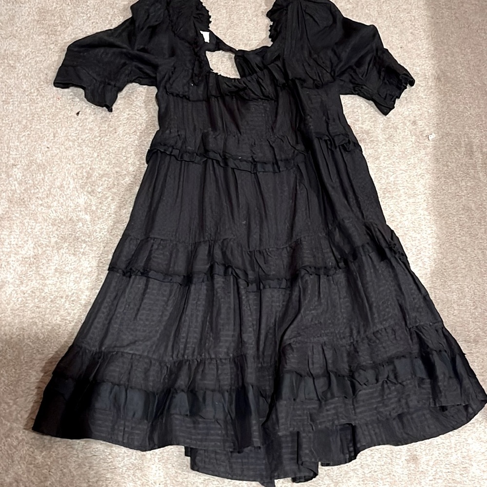 Innika Choo square neckline 100% cotton mini dress size 3
